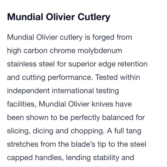 🇧🇷 Set of 5 MUNDIAL steak knives & 1 fish knife. Stamped Olivier Anquier. Brazil - Picture 10 of 12